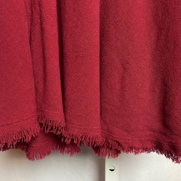 Ungee Womenʻs Maroon Spaghetti Strap Tie Back Boho Top Small - Picture 4 of 5